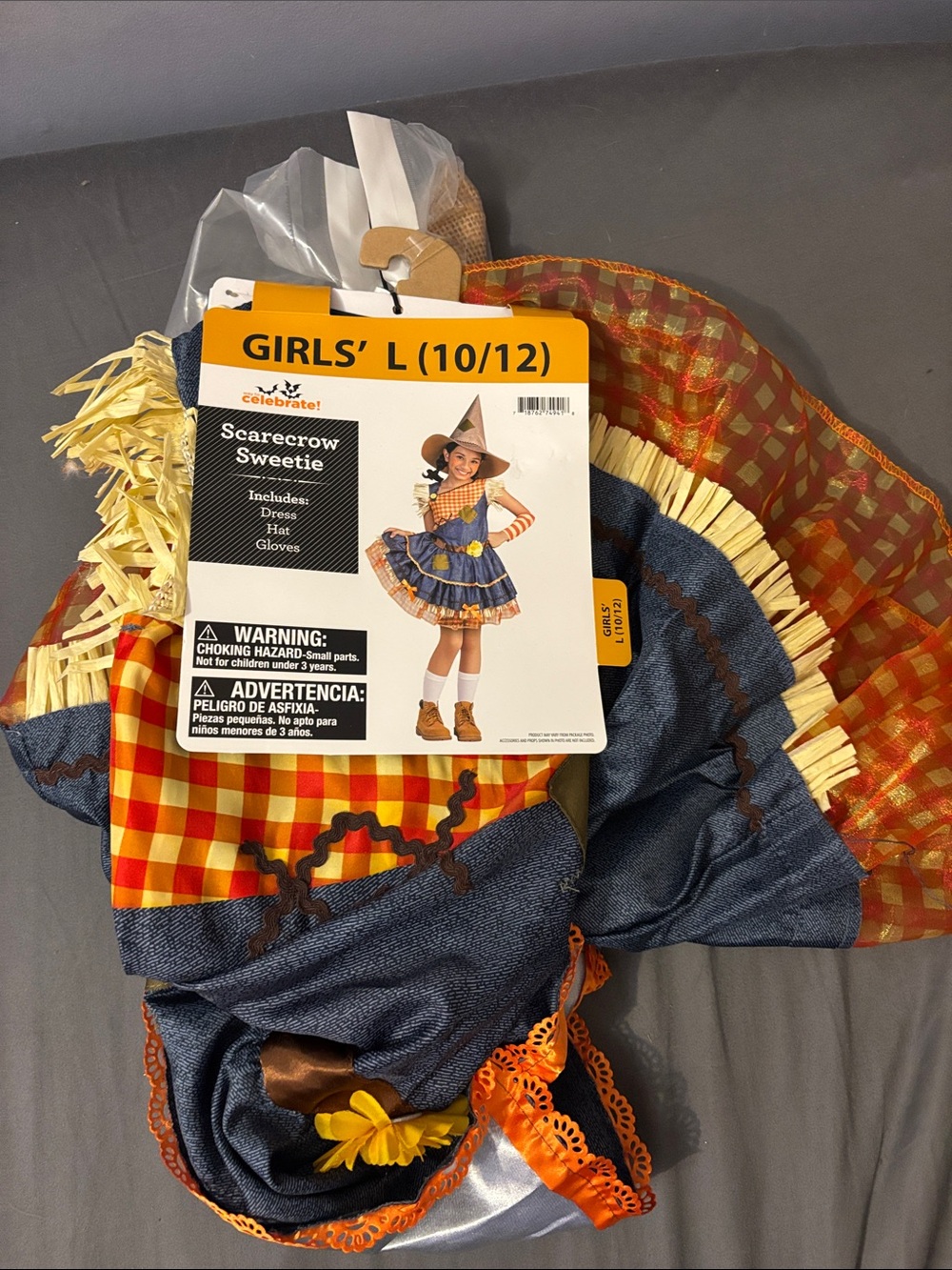 NEW Girl’s Scarecrow Sweetie Costume - Large